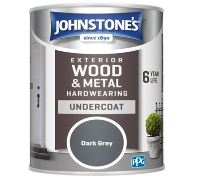 Johnstone's Exterior Hardwearing Undercoat Dark Grey - 750ml