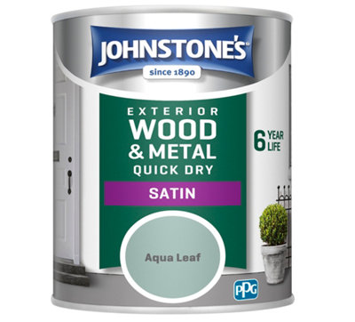 Johnstone's Exterior Quick Dry Satin Aqua Leaf - 750ml