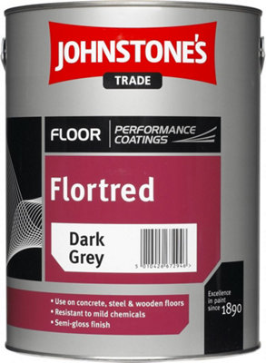 A Tin Of Johnson's 5Ltr Princess Grey Flortred Paint - View #9