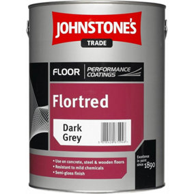 Johnstone's Flortred Floor Paint Dark grey 5L