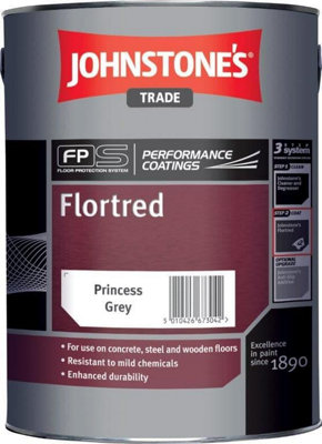 Johnstone's Flortred Floor Paint Princess Grey 5L