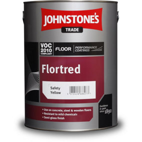 Johnstone's Flortred Floor Paint Safety Yellow 5L
