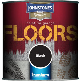 Johnstone's Garage Floor Paint Black - 250ml