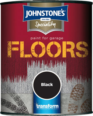 Johnstone's Garage Floor Paint Black - 750ml