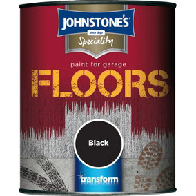Johnstone's Garage Floor Paint Black - 750ml