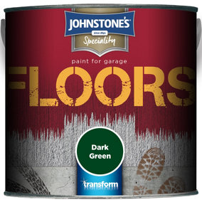 Johnstone's Garage Floor Paint Dark Green - 2.5L