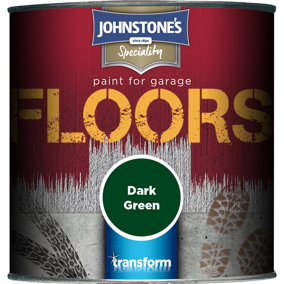Johnstone's Garage Floor Paint Dark Green - 250ml