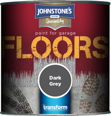 Johnstone's Garage Floor Paint Dark Grey 250ml DIY at B&Q