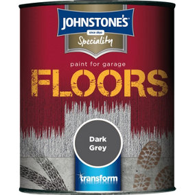 Johnstone's Garage Floor Paint Dark Grey - 750ml