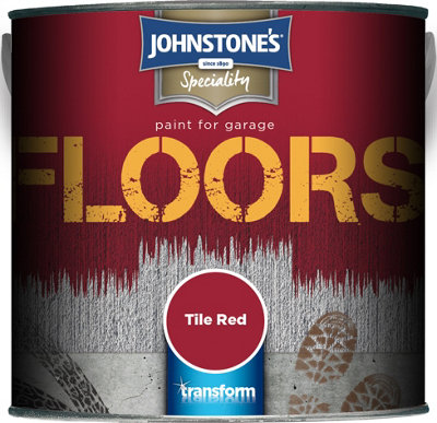 Johnstone's Garage Floor Paint Tile Red -2.5L