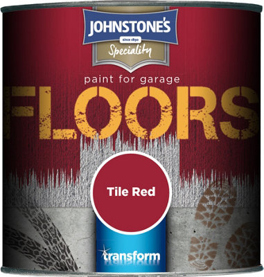 Johnstone's Garage Floor Paint Tile Red -250ml