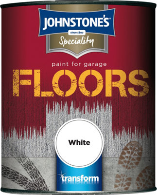 Johnstone's Garage Floor Paint White - 750ml