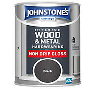 Johnstone's Hardwearing Non Drip Gloss Black 750ml