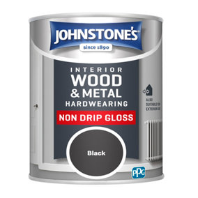 Johnstone's Hardwearing Non Drip Gloss Black 750ml
