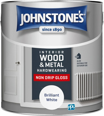 Johnstone's Hardwearing Non Drip Gloss Brilliant White 2.5L