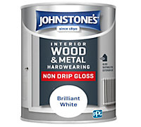 Johnstone's Hardwearing Non Drip Gloss Brilliant White 750ml