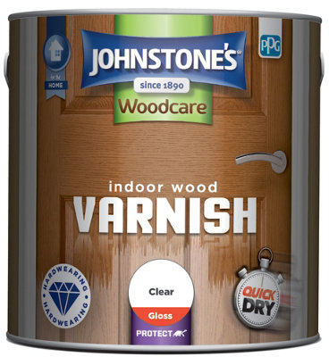 Johnstone's Indoor Clear Varnish Gloss - 2.5L