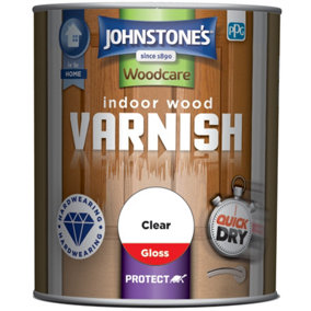 Johnstone's Indoor Clear Varnish Gloss - 750ml