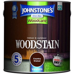 Johnstone's Indoor & Outdoor Woodstain Country Walnut - 2.5L