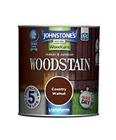 Johnstone's Indoor & Outdoor Woodstain Country Walnut - 250ml