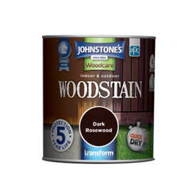 Johnstone's Indoor & Outdoor Woodstain Dark Rosewood - 250ml