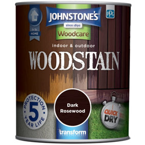 Johnstone's Indoor & Outdoor Woodstain Dark Rosewood - 750ml