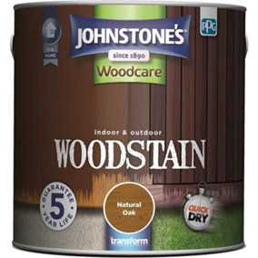 Johnstone's Indoor & Outdoor Woodstain Natural Oak - 2.5L