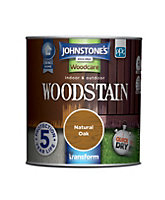 Johnstone's Indoor & Outdoor Woodstain Natural Oak - 250ml