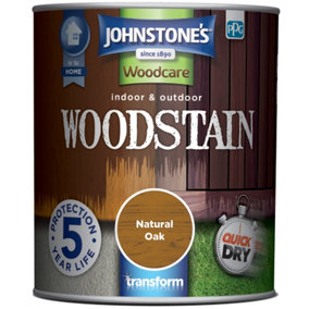 Johnstone's Indoor & Outdoor Woodstain Natural Oak - 750ml