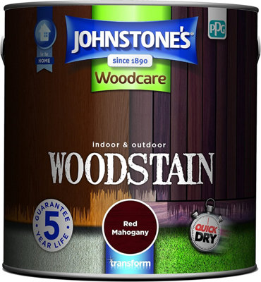 Johnstone's Indoor & Outdoor Woodstain Red Mahogany - 2.5L