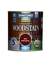 Johnstone's Indoor & Outdoor Woodstain Red Mahogany - 250ml