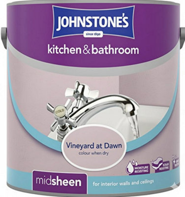 Johnstone's Kitchen & Bathroom Emulsion Paint - Vineyard at Dawn 2.5 Litres