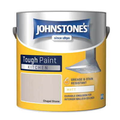 Johnstone s Kitchen Matt Tough Paint Chapel Stone 2.5L B Q