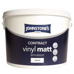 Johnstone's Magnolia Contract Vinyl Matt Emulsion Paint 10L