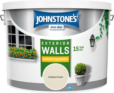 Johnstone's Masonry Paint Antique Cream - 10L