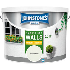 Johnstone's Masonry Paint Antique White - 10L