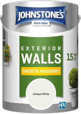 Johnstone's Masonry Paint Antique White - 5L