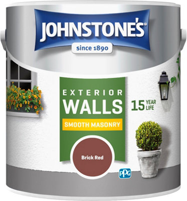 Johnstone's Masonry Paint Brick Red - 2.5L