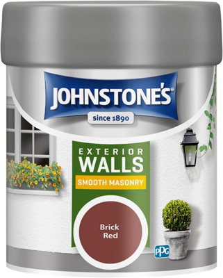 Johnstone's Masonry Paint Brick Red - 225ml