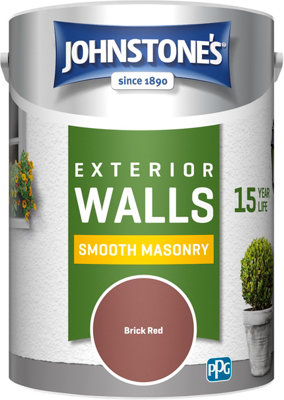 Johnstone's Masonry Paint Brick Red - 5L