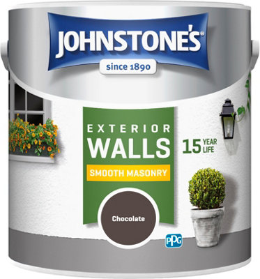 Johnstone's Masonry Paint Chocolate - 2.5L