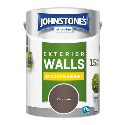 Johnstone's Masonry Paint Chocolate - 5L