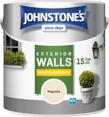 Johnstone's Masonry Paint Magnolia - 2.5L