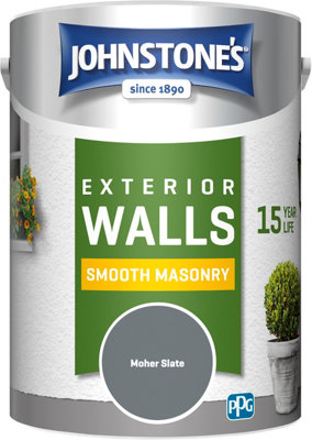 Johnstone's Masonry Paint Moher Slate - 5L