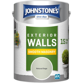 Johnstone's Masonry Paint Natural Sage - 5L