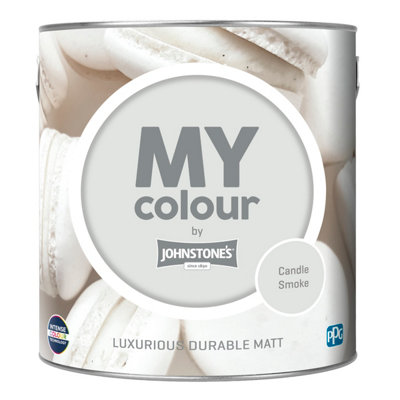 Johnstone's My Colour Durable Matt Paint Candle Smoke - 2.5L