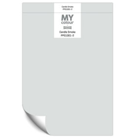 Johnstone's My Colour Durable Matt Paint Candle Smoke -Peel and Stick Sample