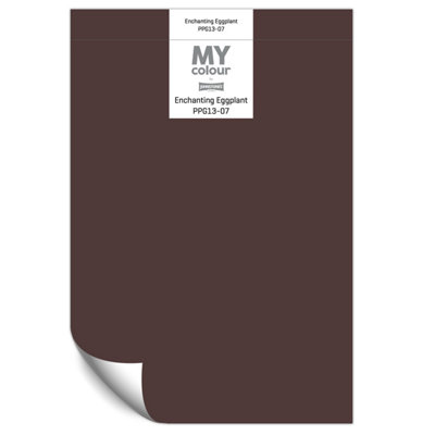 Johnstone's My Colour Durable Matt Paint Enchanting Eggplant - Peel and Stick Sample