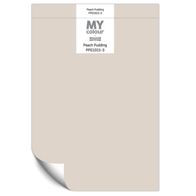 Johnstone's My Colour Durable Matt Paint Peach Pudding - Peel and Stick Sample