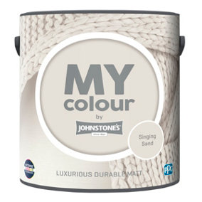 Johnstone's My Colour Durable Matt Paint Singing Sand - 2.5L